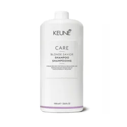 KEUNE Care Blonde Savior Shampoo - Shampoing pour cheveux poreux et décolorés, 1000 ml