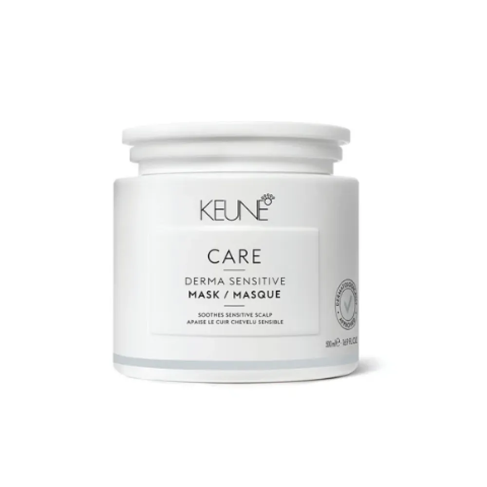 KEUNE CARE Derma Sensitive Mask – Masque apaisant pour cuir chevelu sensible et irrité, 500 ml