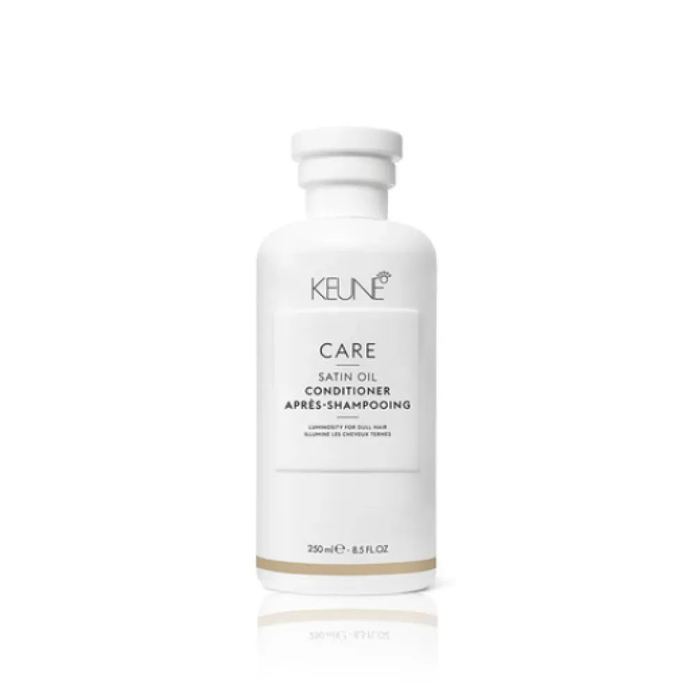 KEUNE Care Satin Oil Conditioner – Après-shampooing pour cheveux soyeux et brillants, 250 ml