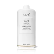 KEUNE Care Satin Oil Shampoo - Shampooing pour cheveux soyeux et brillants, 1000 ml