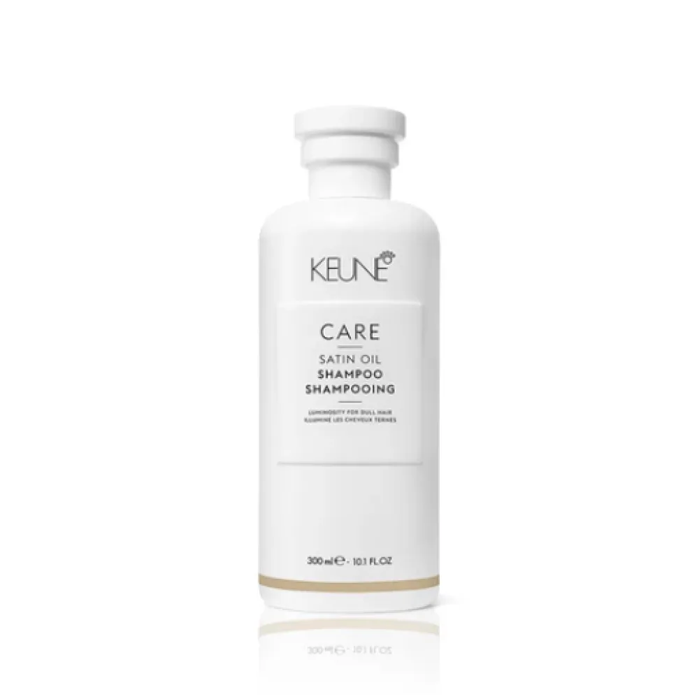 KEUNE Care Satin Oil Shampoo - Shampooing pour cheveux soyeux et brillants, 300 ml