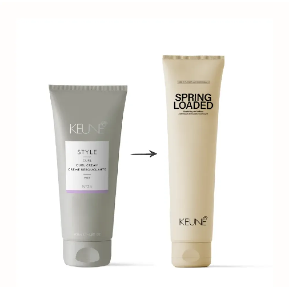KEUNE Style SPRING LOADED - Crème hydratante pour sublimer les boucles, 150 ml