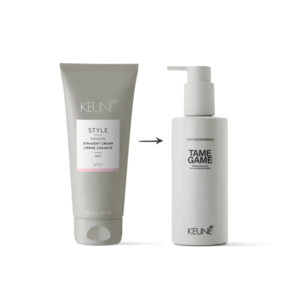KEUNE Style TAME GAME - Crème préparatrice pour cheveux avant coiffage, 200 ml