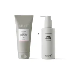 KEUNE Style TAME GAME - Crème préparatrice pour cheveux avant coiffage, 200 ml