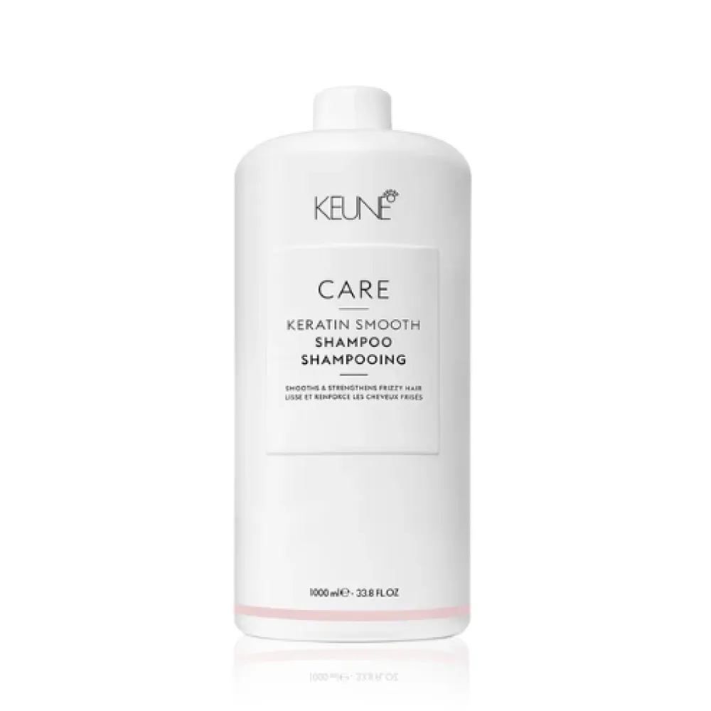 KEUNE Care Keratin Smooth Shampoo — Shampooing lissant à la kératine, 1000 ml