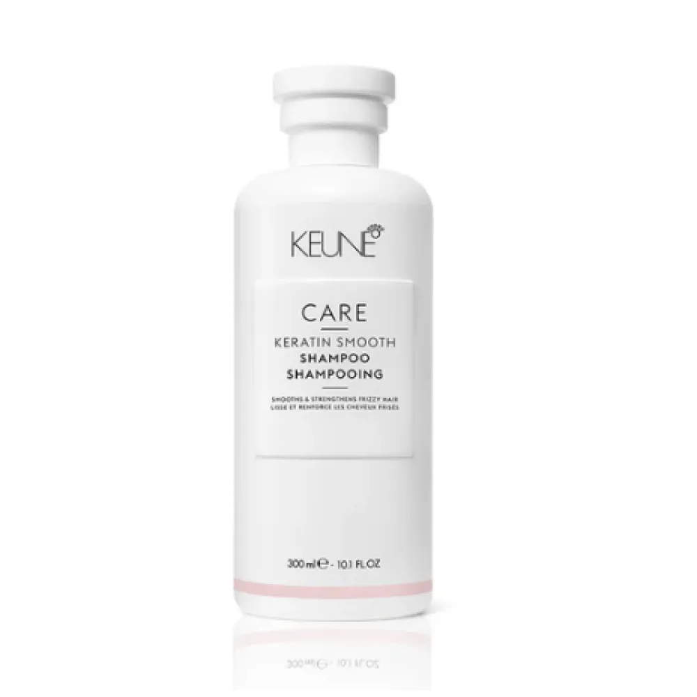 KEUNE Care Keratin Smooth Shampoo – Shampooing lissant à la kératine, 300 ml