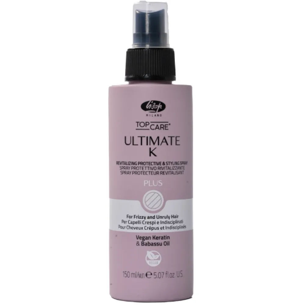 Lisap Milano UltimateK Fluid Plus Fluid - Spray hydratant et revitalisant à haute teneur en kératine, 150 ml