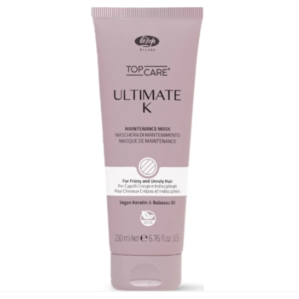 Lisap Milano UltimateK Mask - Masque lissant à la kératine, 200 ml