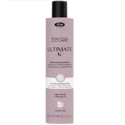 Lisap Milano UltimateK Shampoo - Shampoing lissant à la kératine, 250 ml