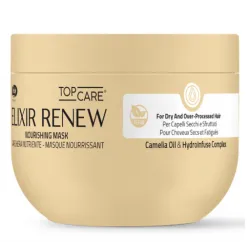 Lisap Milano Top Care ELIXIR Renew Mask - Masque régénérant pour cheveux chimiquement traités et abîmés, 500 ml