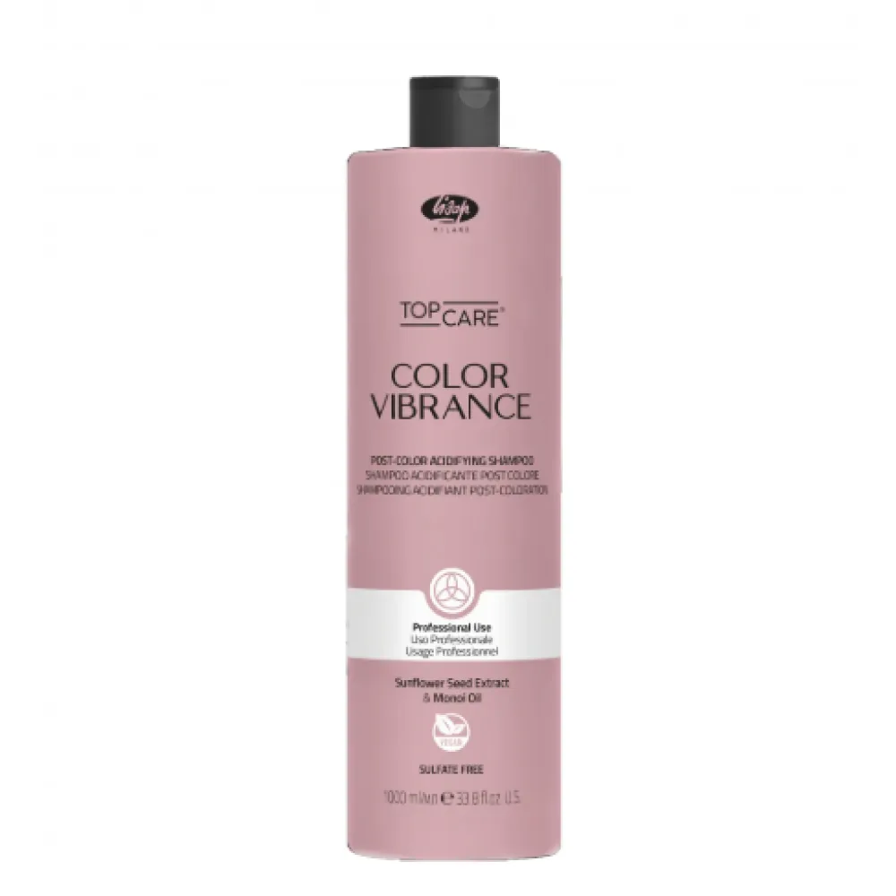 Lisap Color Vibrance Post-Color Acidifying Shampoo - Shampoing acidifiant après coloration, 1000 ml