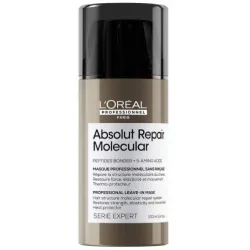 L'Oréal Professionnel Série Expert Absolut Repair Molecular Leave-In Mask - Masque sans rinçage réparateur pour cheveux, 100 ml