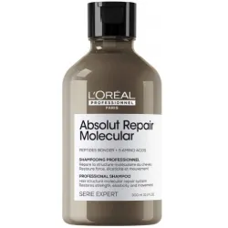 L'Oréal Professionnel Serie Expert Absolut Repair Molecular Shampoo – shampoing moléculaire pour une réparation profonde des cheveux, 300 ml