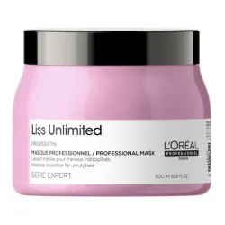 L'Oréal Professionnel Serie Expert Liss Unlimited Masque lissant pour cheveux secs et indisciplinés, 500 ml