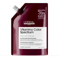 L'Oreal Professionnel Serie Expert Vitamino Color Spectrum Shampoo - Shampooing pour cheveux colorés, 500 ml, recharge