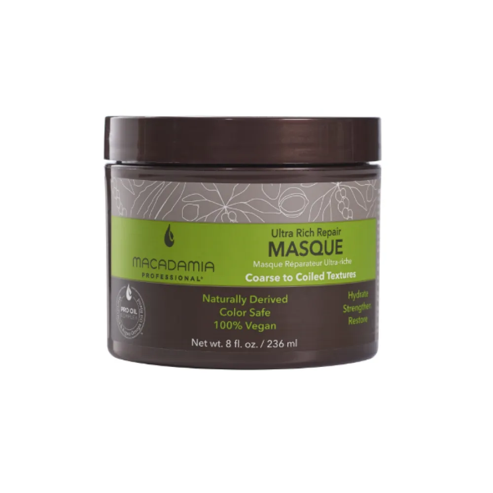 MACADAMIA Ultra Rich Repair Mask - Masque ultra-hydratant pour cheveux secs et abîmés, 236 ml