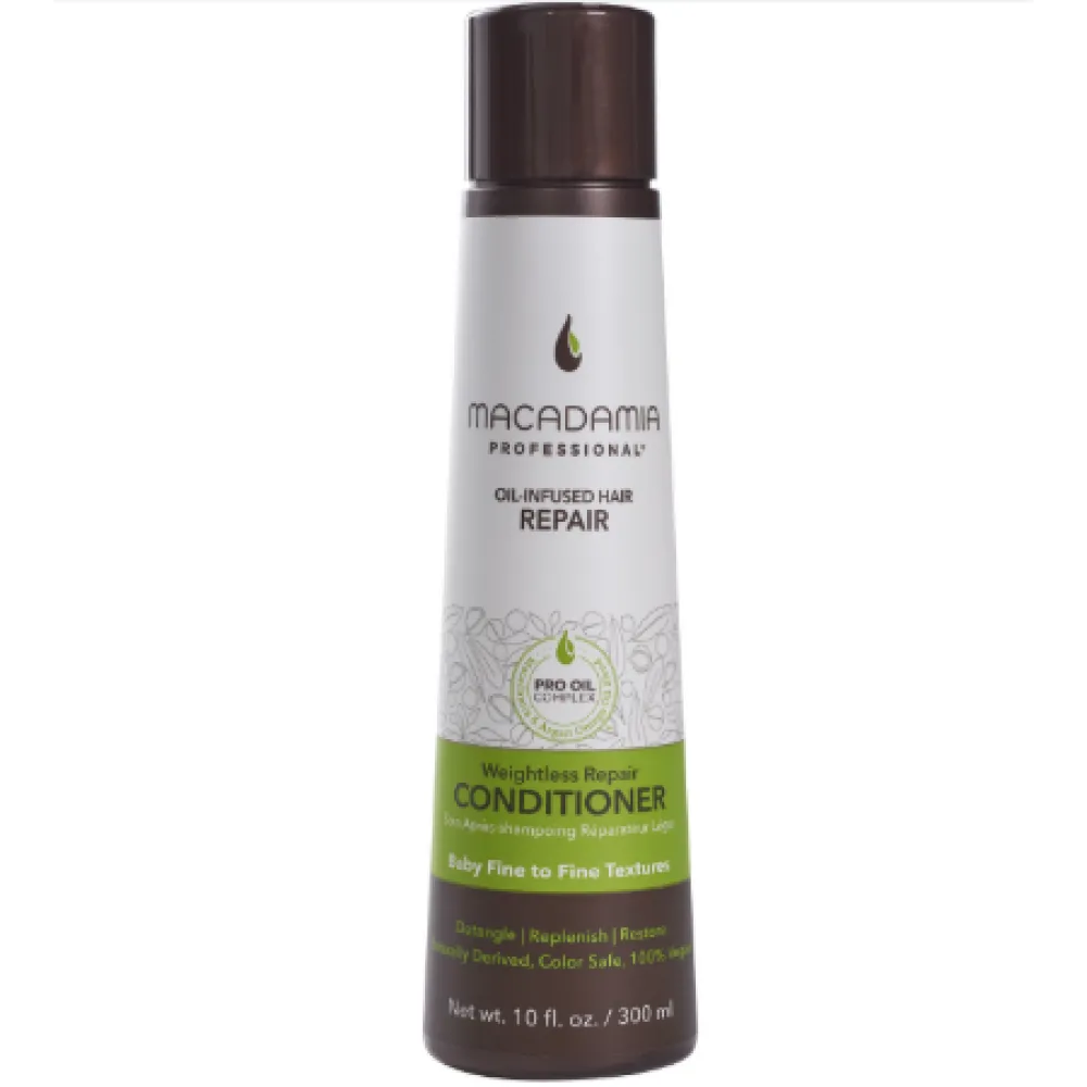 MACADAMIA Weightless Repair Conditioner — Après-shampooing hydratant pour cheveux fins, 300 ml