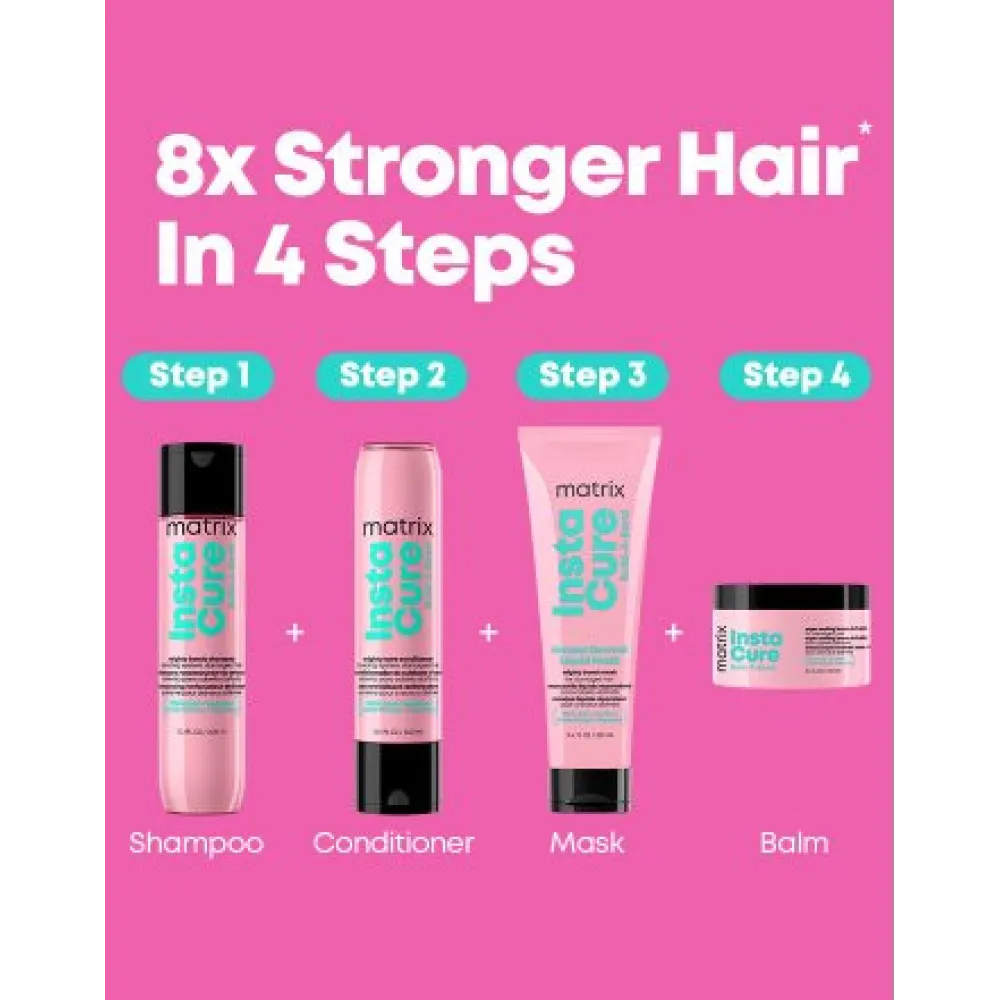 Matrix Instacure Build-a-Bond Mighty Bonds Shampoo - Shampooing réparateur et fortifiant pour cheveux abîmés, 300 ml