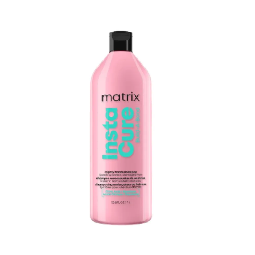 Matrix Instacure Build-a-Bond Mighty Bonds Shampoo - Shampooing réparateur et fortifiant pour cheveux abîmés, 1000 ml