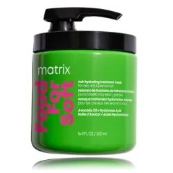 Matrix Total Results Food For Soft Rich Hydrating Treatment Mask — Masque traitant riche et intensément hydratant pour cheveux, 500 ml