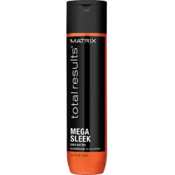 Matrix Total Results Mega Sleek Conditioner - Après-shampooing au beurre de karité pour cheveux rebelles, 300 ml