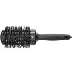 Olivia Garden Expert Blowout Shine Black — Brosse à cheveux ronde 55 mm