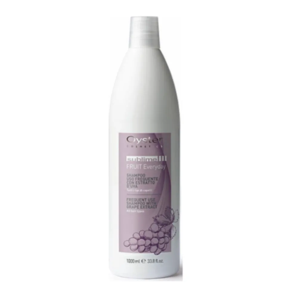 Oyster FRUIT SUBLIME Shampooing à l'extrait de raisin - Usage quotidien, 1000 ml
