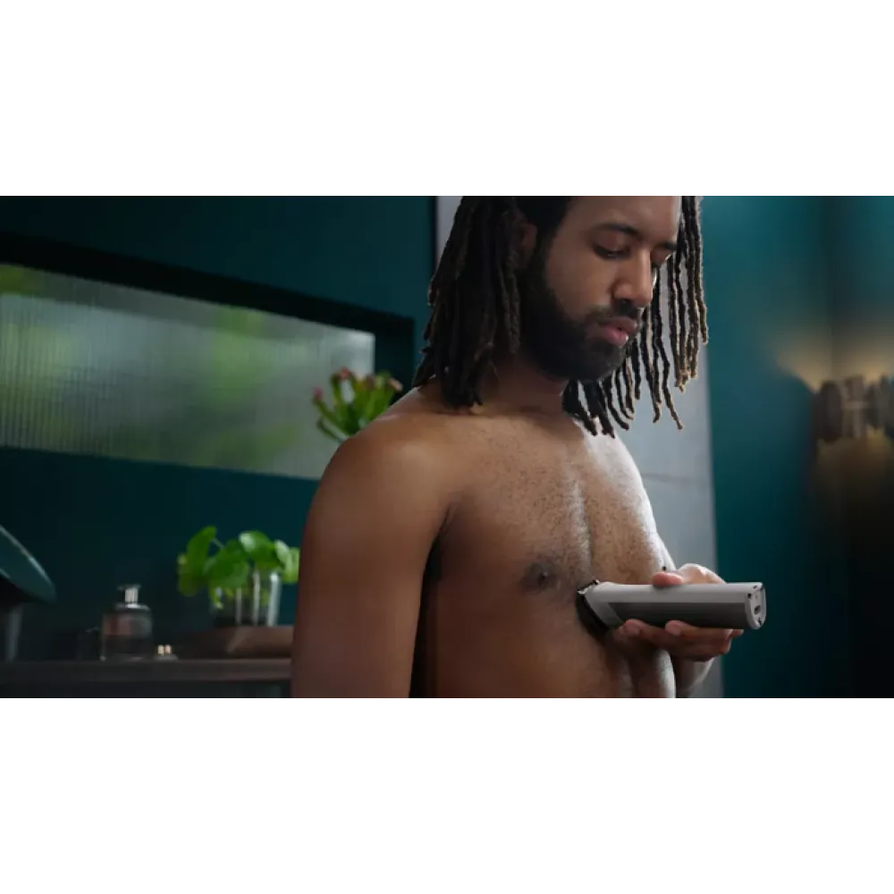 PHILIPS MULTIGROOM SERIES 5000 Tondeuse tout-en-un MG5940/15 pour visage, cheveux et corps, acier inoxydable