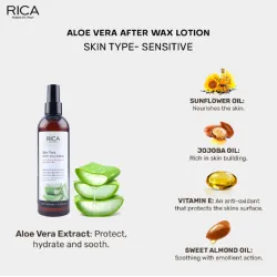 Lotion après-épilation à l'Aloe Vera RICA, 250 ml