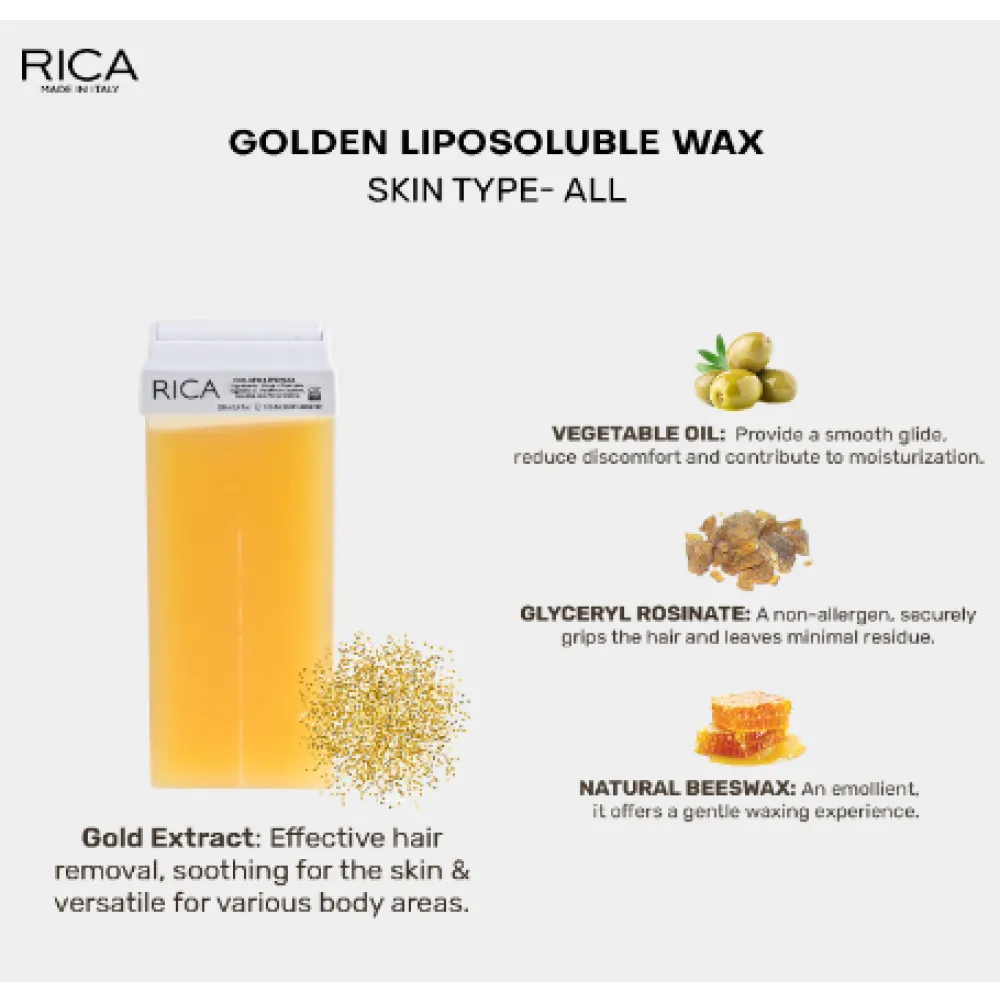 RICA Golden Wax - cire dorée, 100 ml