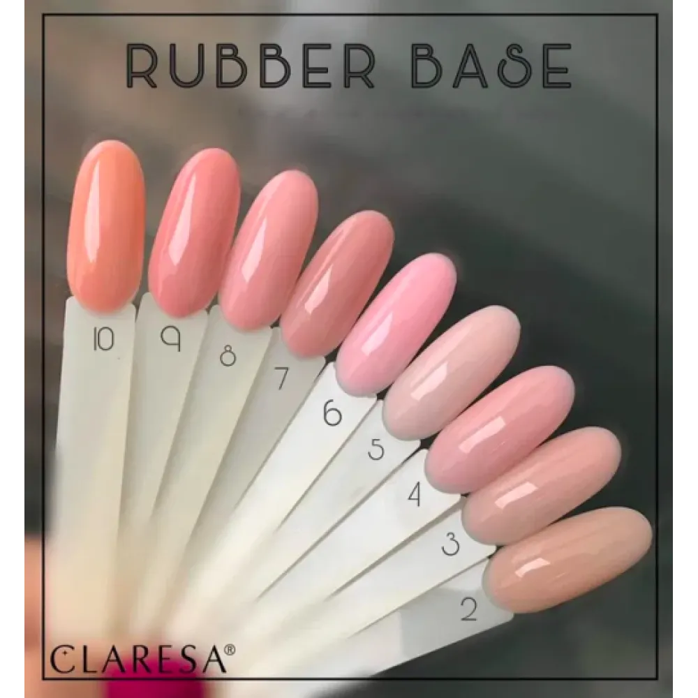 CLARESA Rubber Base 20 — Base caoutchouc pour vernis gel, 5 ml