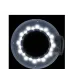 Lampe loupe LED S5 avec trépied, intensité lumineuse réglable, blanche (126684)