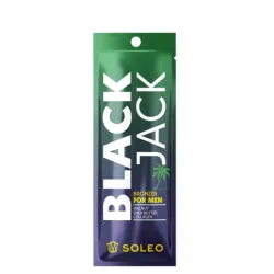 SOLEO Black Jack - Crème pour solarium pour hommes avec bronzers, 15 ml