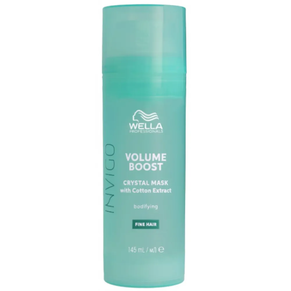 WELLA PROFESSIONAL INVIGO Volume Boost Crystal Mask – Masque volumisant pour cheveux, 145 ml