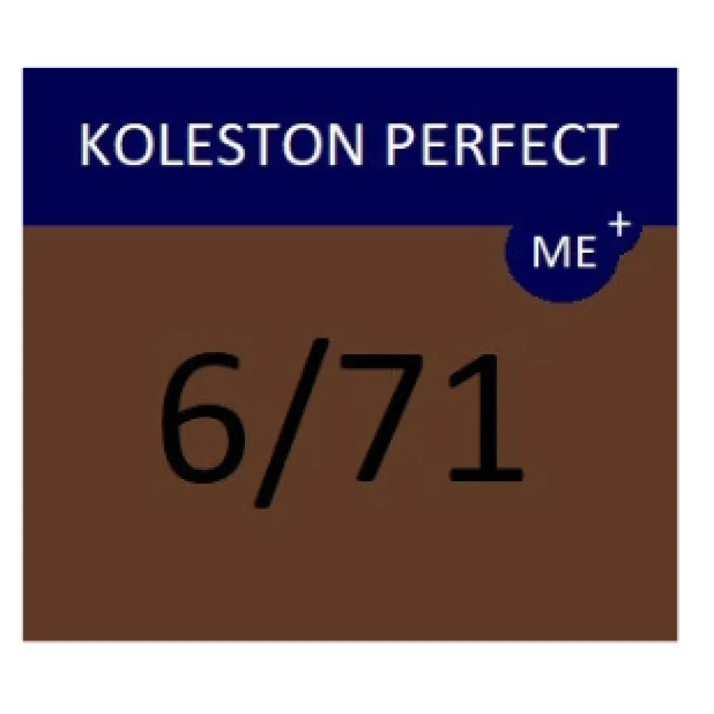 WELLA PROFESSIONALS KOLESTON PERFECT ME+ - Coloration capillaire, 6/71 - Blond foncé cendré-brun