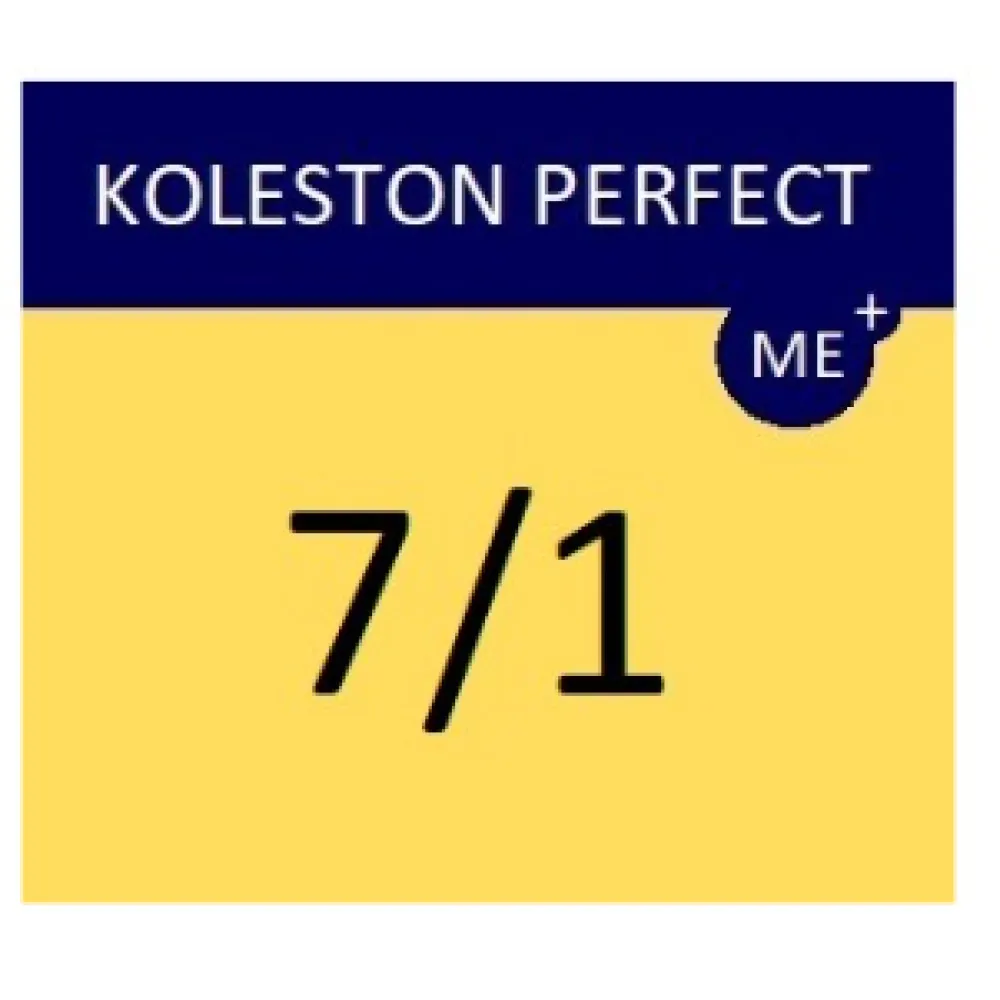 WELLA PROFESSIONALS KOLESTON PERFECT ME+ - Coloration cheveux 7/1 - Blond cendré