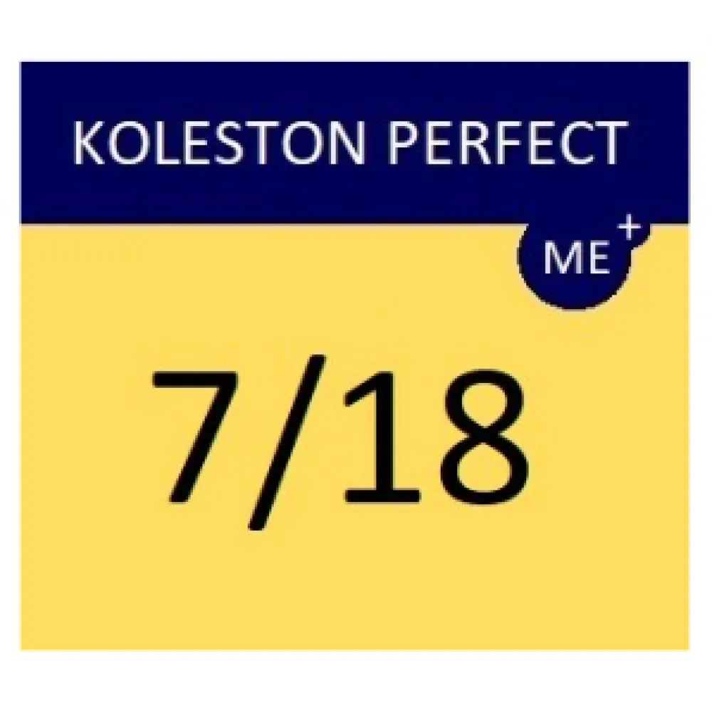 WELLA PROFESSIONALS KOLESTON PERFECT ME+ - Coloration cheveux, 7/18 - Blond moyen perle cendré
