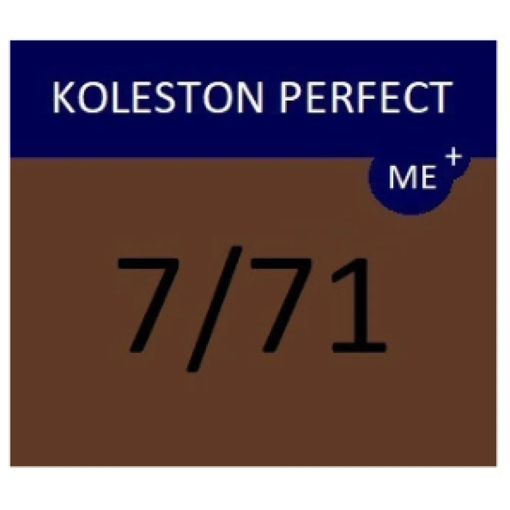 WELLA PROFESSIONALS KOLESTON PERFECT ME+ - Coloration pour cheveux, 7/71 - Blond moyen cendré brun