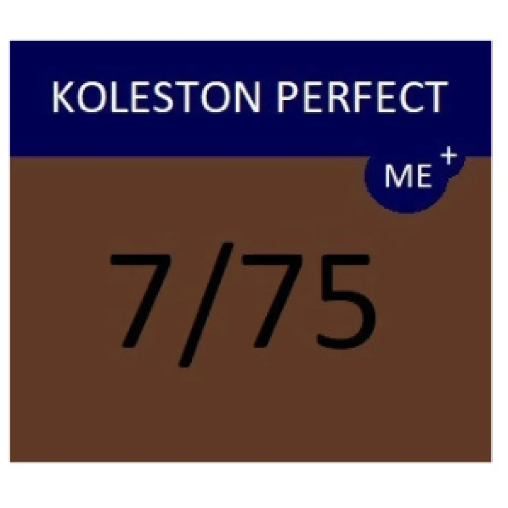 WELLA PROFESSIONALS KOLESTON PERFECT ME+ - Coloration pour cheveux, 7/75 - Blond moyen brun rouge-violet