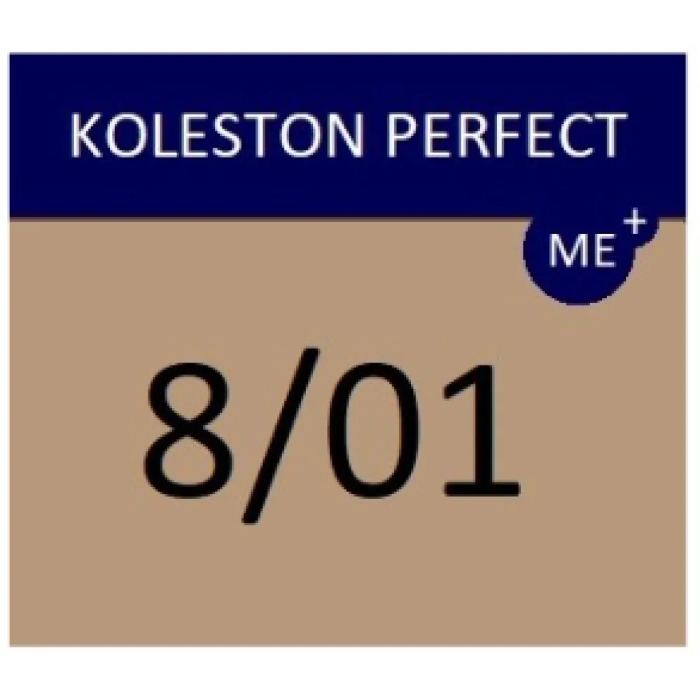 WELLA PROFESSIONALS KOLESTON PERFECT ME+ - Coloration cheveux, 8/01 - Blond naturel cendré clair