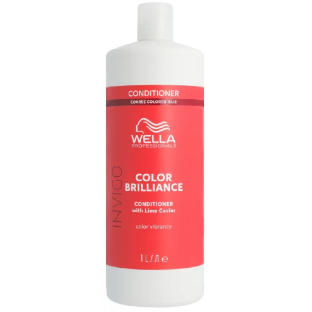 WELLA PROFESSIONAL INVIGO Color Brilliance Après‑shampoing pour cheveux épais et colorés, 1000 ml