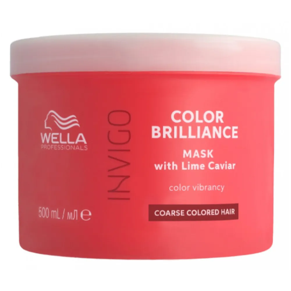 WELLA PROFESSIONAL INVIGO Color Brilliance Masque pour cheveux épais et colorés, 500 ml