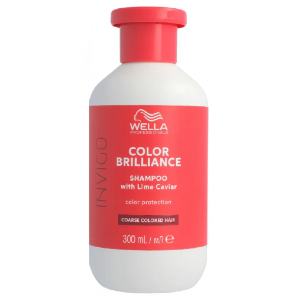 WELLA PROFESSIONAL INVIGO Color Brilliance Coarse Shampoo — Shampooing pour cheveux épais et colorés, 300 ml