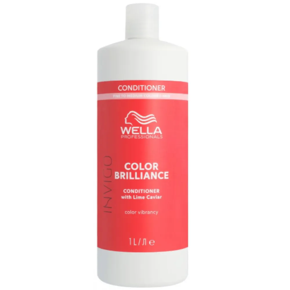 WELLA PROFESSIONAL INVIGO Color Brilliance Après-shampooing pour cheveux fins/normaux colorés, 1000 ml