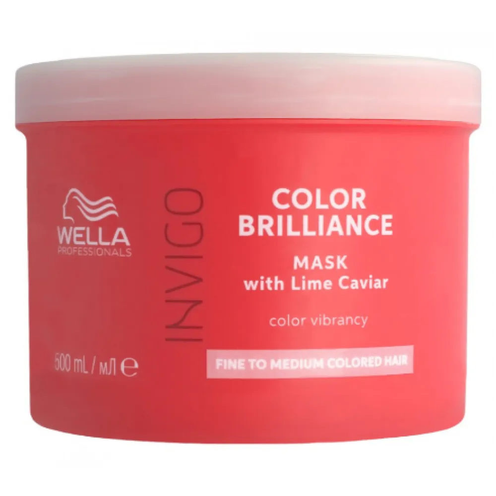 WELLA PROFESSIONAL INVIGO Color Brilliance Masque pour cheveux fins/normaux colorés, 500 ml