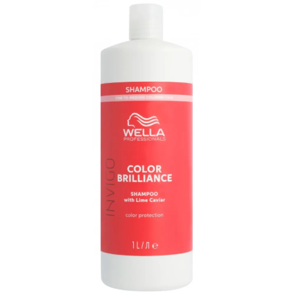 WELLA PROFESSIONAL INVIGO Color Brilliance Fine/Normal Shampoo — Shampoing pour cheveux fins/normaux colorés, 1000 ml