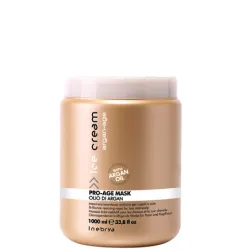 Inebrya Ice Cream Argan Age Pro-Age Mask — Masque capillaire régénérant, 1000 ml