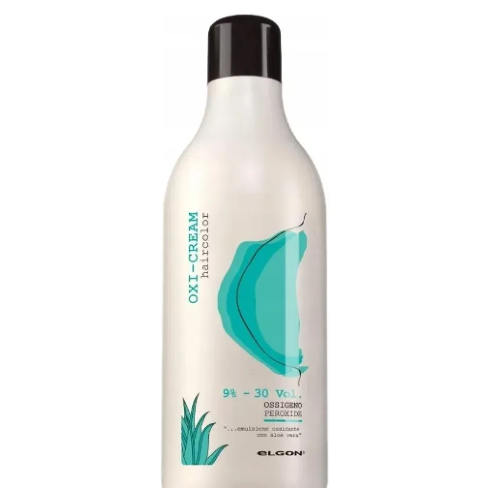 ELGON Oxi-cream haircolor 9% - Émulsion oxydante à l'aloé vera, 1000 ml
