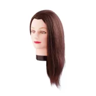 Tête de mannequin Estelle avec cheveux naturels, 50 cm