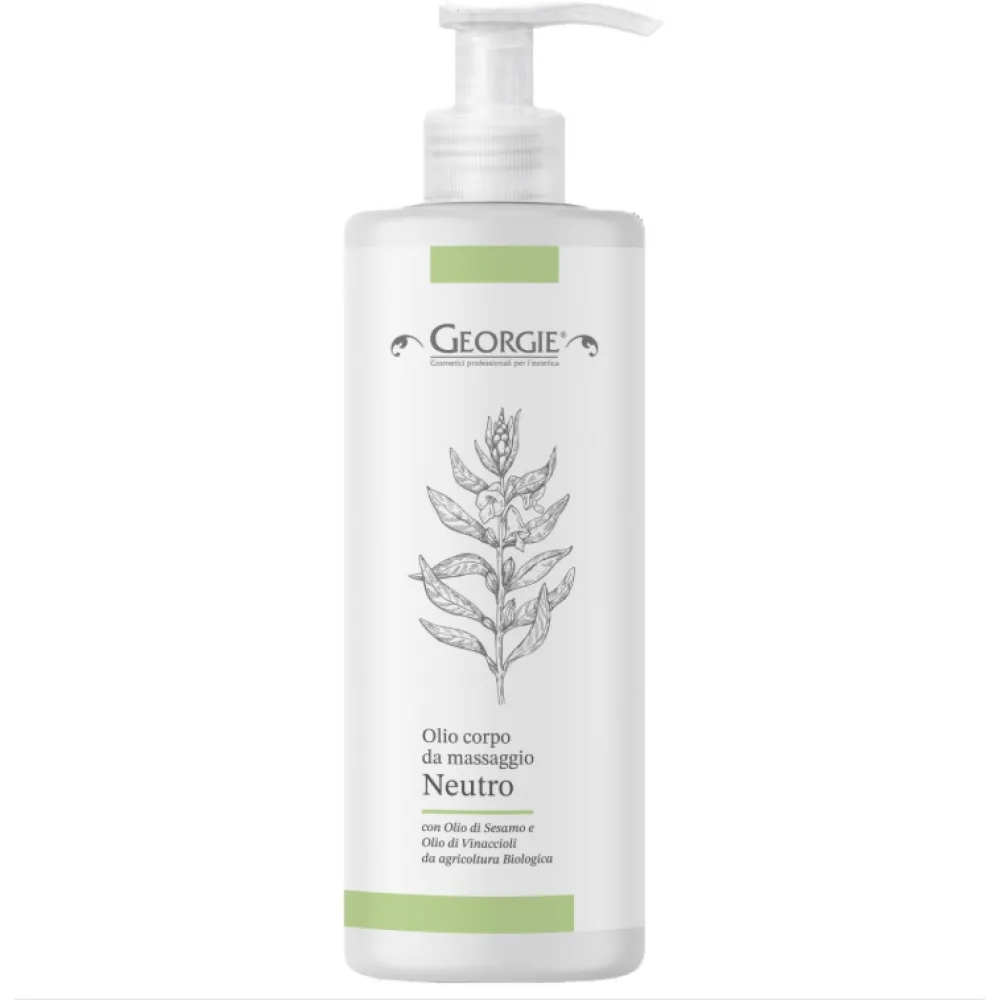 GEORGIE Huile de massage sésame et pépins de raisin, 500ml